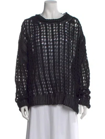 Pre-owned Jil Sander Scoop Neck Sweater In Black