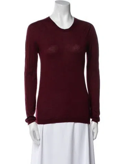 Pre-owned Jil Sander Scoop Neck Sweater In Burgundy