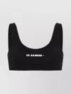 Jil Sander One-piece Black Bikini Top With Rounded Neckline