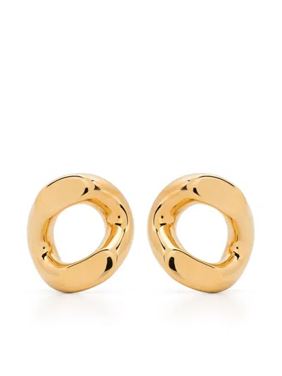 JIL SANDER SCULPTED DROP EARRING