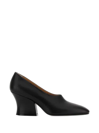 Jil Sander Sculpted Heeled Pumps In Black