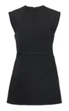 Jil Sander Sculpted Silk-blend Top In Black