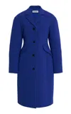 Jil Sander Sculpted Single-breast Coat In Blue
