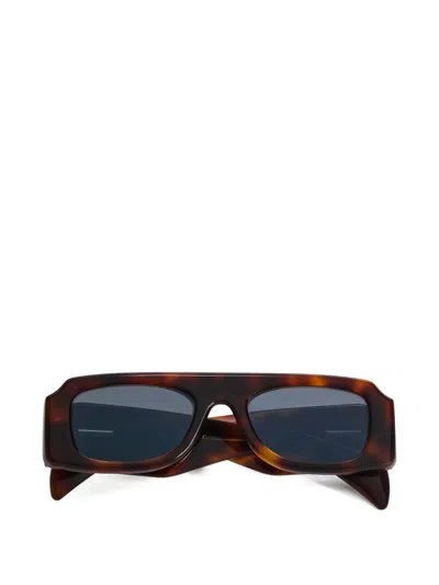 Jil Sander Sculptural Sunglasses In Multi