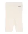 Jil Sander Seamless Cotton Shorts In White