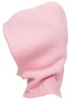 Jil Sander Seamless Knitted Balaclava In Pink