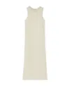 Jil Sander Semi-sheer Knit Long Dress In Nude