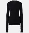 Jil Sander Set Of 2 Wool Tops In Black