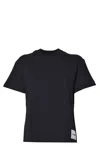 Jil Sander Set Of Three Cotton T-shirts In Black