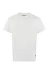 Jil Sander Classic Crew Neck T-shirt Set Of Three In Cotton In White