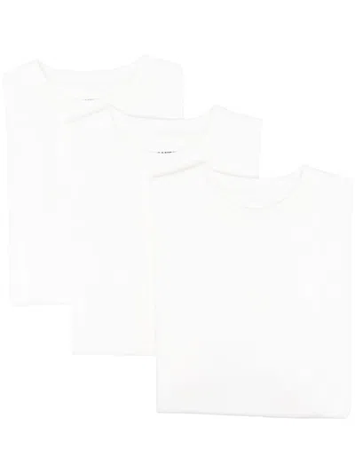 Jil Sander Set Of Three T-shirts In White