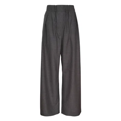 Jil Sander Shadowstripe Wide Leg Trousers