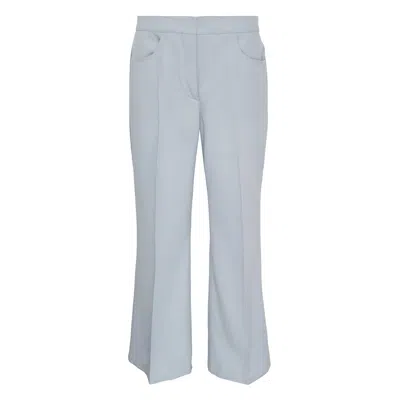 Jil Sander Sharp Wool Trousers In Blue