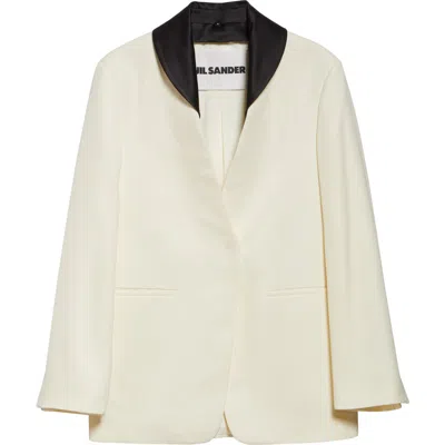 Jil Sander Shawl Collar Linen Blazer