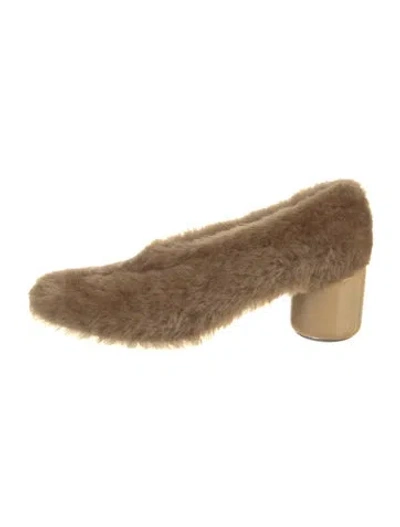 Pre-owned Jil Sander Shearling Boots In Brown