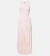 Jil Sander Shirred Maxi Dress In Confetti
