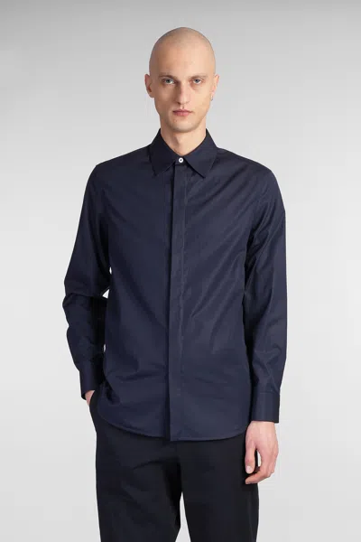 JIL SANDER SHIRT 10 SHIRT IN BLUE COTTON