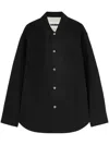 Jil Sander Point Collar Denim Cotton Shirt