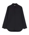 Jil Sander Long-sleeve Cotton Shirt In Black