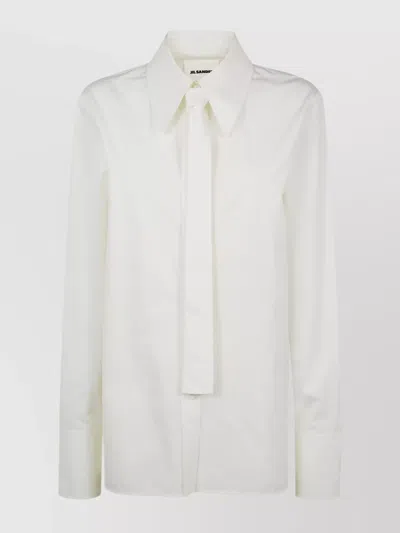 Jil Sander Shirt 110 Bis W Tie In Neutral