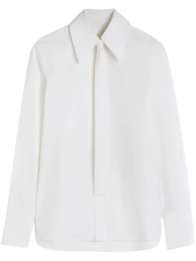 Jil Sander Shirt 110 Bis W Tie In White