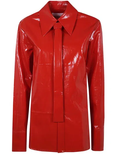 Jil Sander Shirt 110 W Tie Clothing In Yellow