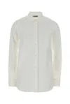 Jil Sander Cotton Muslin Button-front Shirt In Gray
