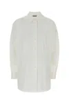 Jil Sander Poplin Button-front Shirt In White