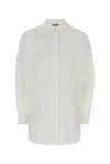 Jil Sander Cotton Muslin Button-front Shirt In White