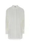 Jil Sander Cotton Muslin Button-front Shirt In White