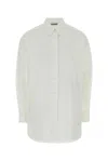 Jil Sander Cotton Muslin Button-front Shirt In White