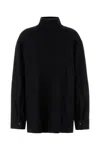 Jil Sander Black Wool Blend Blouse