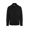 Jil Sander Long-sleeve Wool Shirt In Black