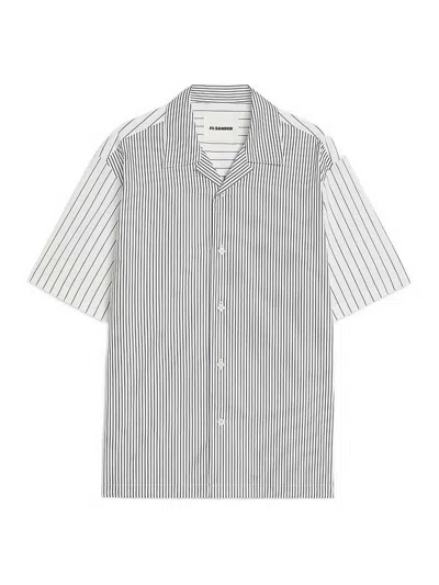 Jil Sander Striped Shirt In White