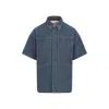 Jil Sander 168 Short Sleeve Shirt In Blue
