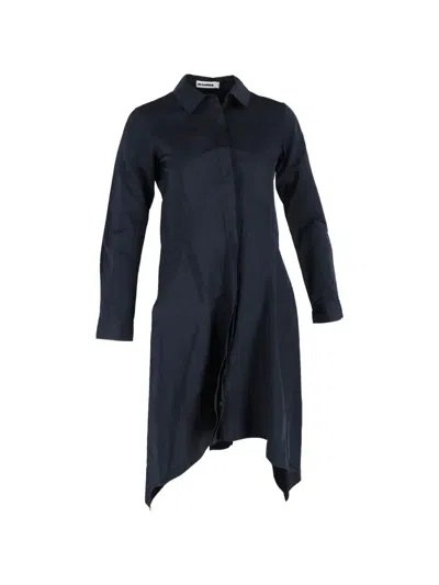 Pre-owned Jil Sander Shirt Dress In Blue