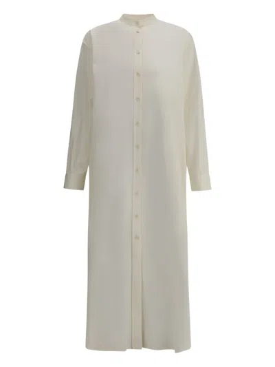 Jil Sander Women Long Shirt Dress In Neutral