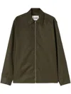 Jil Sander Hemdjacke Mit Reissverschluss In Green
