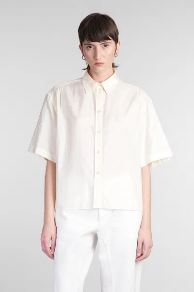 Jil Sander Shirt In Beige Silk