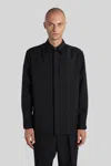 Jil Sander Shirt In Black Wool In Black