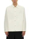 Jil Sander White Lightweight Jacket In Beige