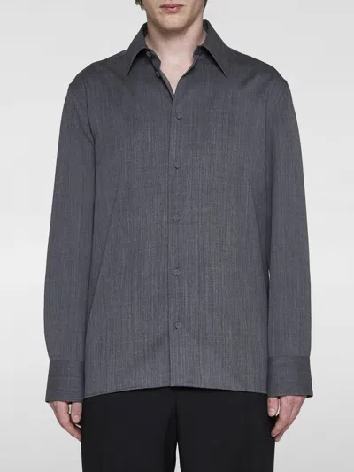 Jil Sander Long-sleeve Wool Shirt In Grey