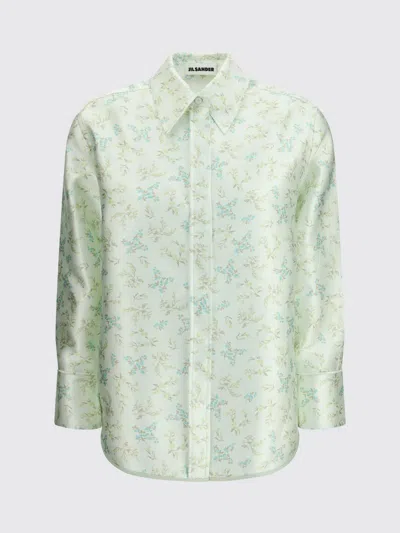 JIL SANDER SHIRT JIL SANDER WOMAN COLOR MINT,H71782077