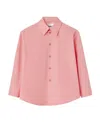 Jil Sander Long-sleeve Button-front Shirt In Pink