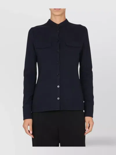 JIL SANDER SHIRT POCKETS MANDARIN COLLAR