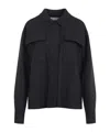 Jil Sander Shirt-style Casual Jacket In Blue