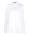 Jil Sander White Pointed Collar Shirt In White