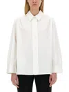 Jil Sander White Cotton Shirt With Pointed Collar