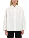 Jil Sander Oversized Shirt With Double In White