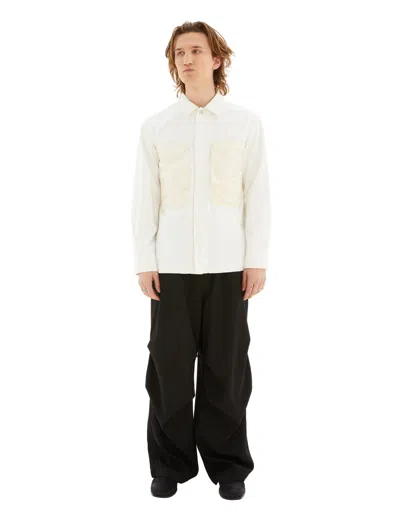 Jil Sander Shirt With Patch Pockets In White